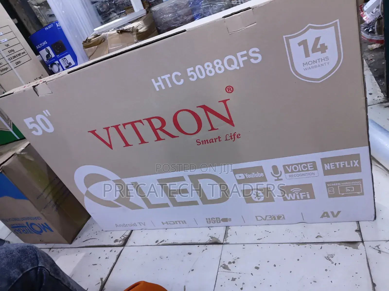 Vitron 50" Android Tv With Voice Control Bluetooth