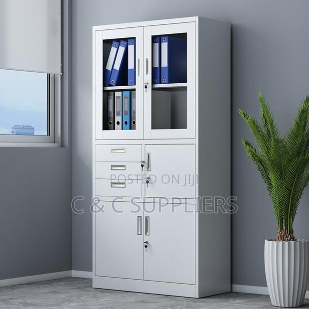 2-Swing Door Display Cabinet With Safe - thumbnail 5