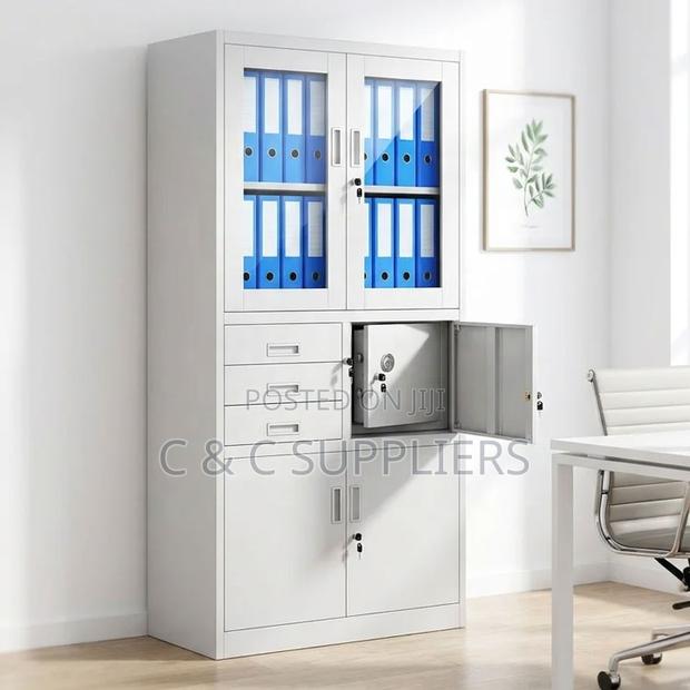 2-Swing Door Display Cabinet With Safe - thumbnail 6