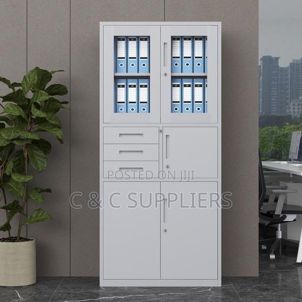 2-Swing Door Display Cabinet With Safe - thumbnail 7