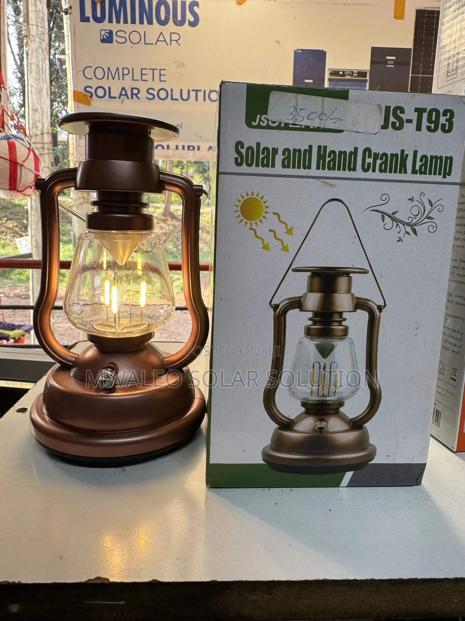 Solar and Hand Crank Lamp