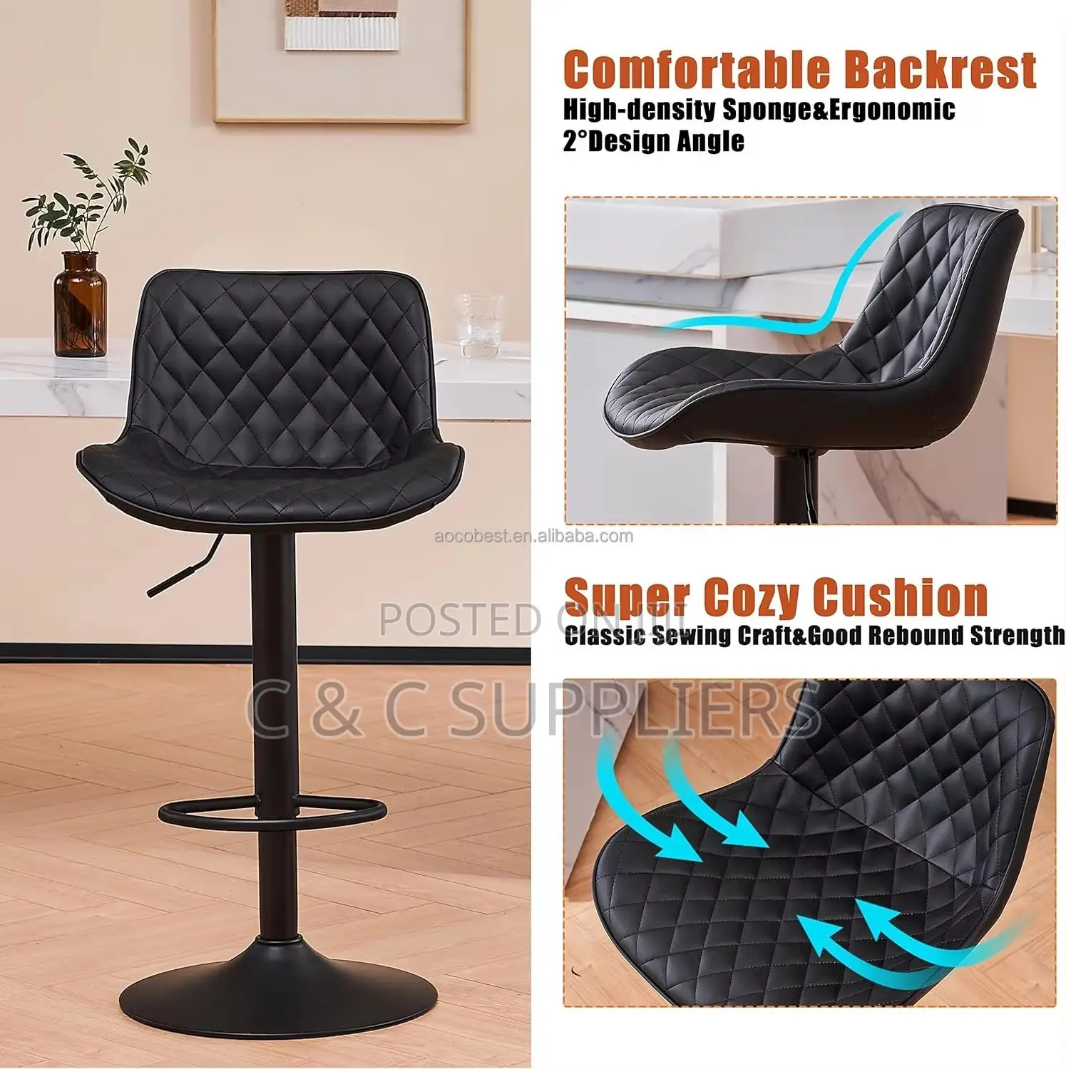 Adjustable Counter Dining Stool