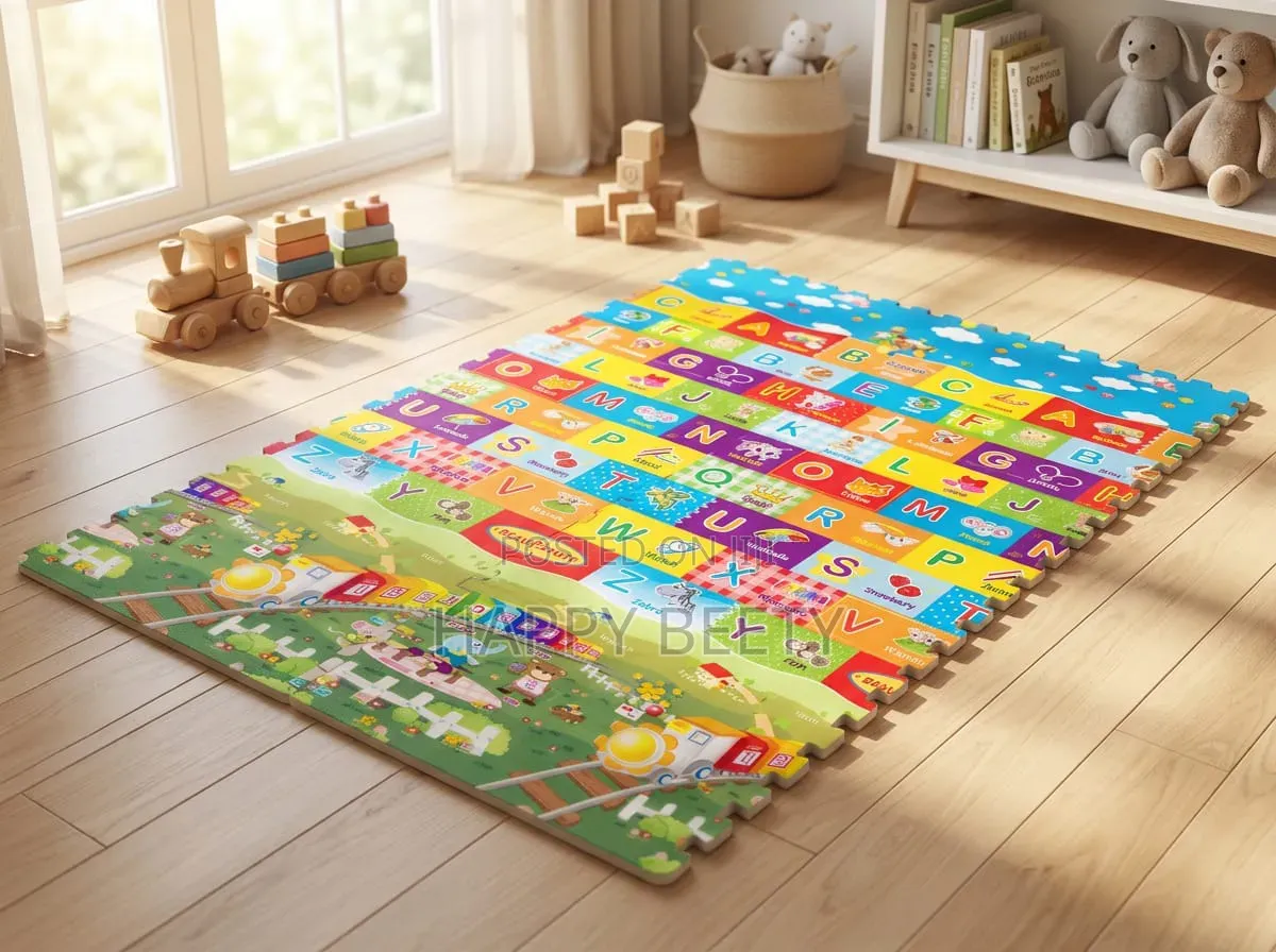 Alphabet and Puzzle Children Play Mats(6pcs Per Set Size 60*60cm Each)
