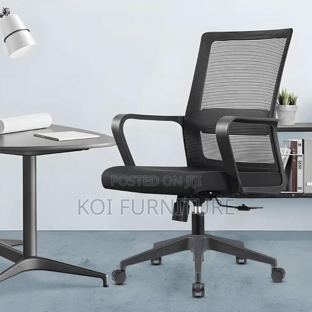 Office Chairs; Mesh Task Kaptains Chair With Lumbar Support - thumbnail 5