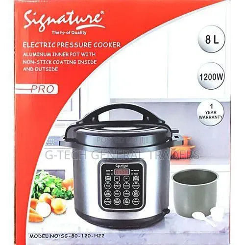 Signature 8l Digital Electric Pressure Cooker 1200w