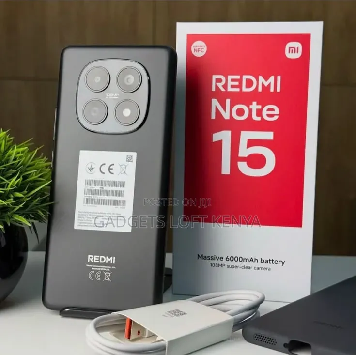 New Xiaomi Redmi Note 15 128 GB Black