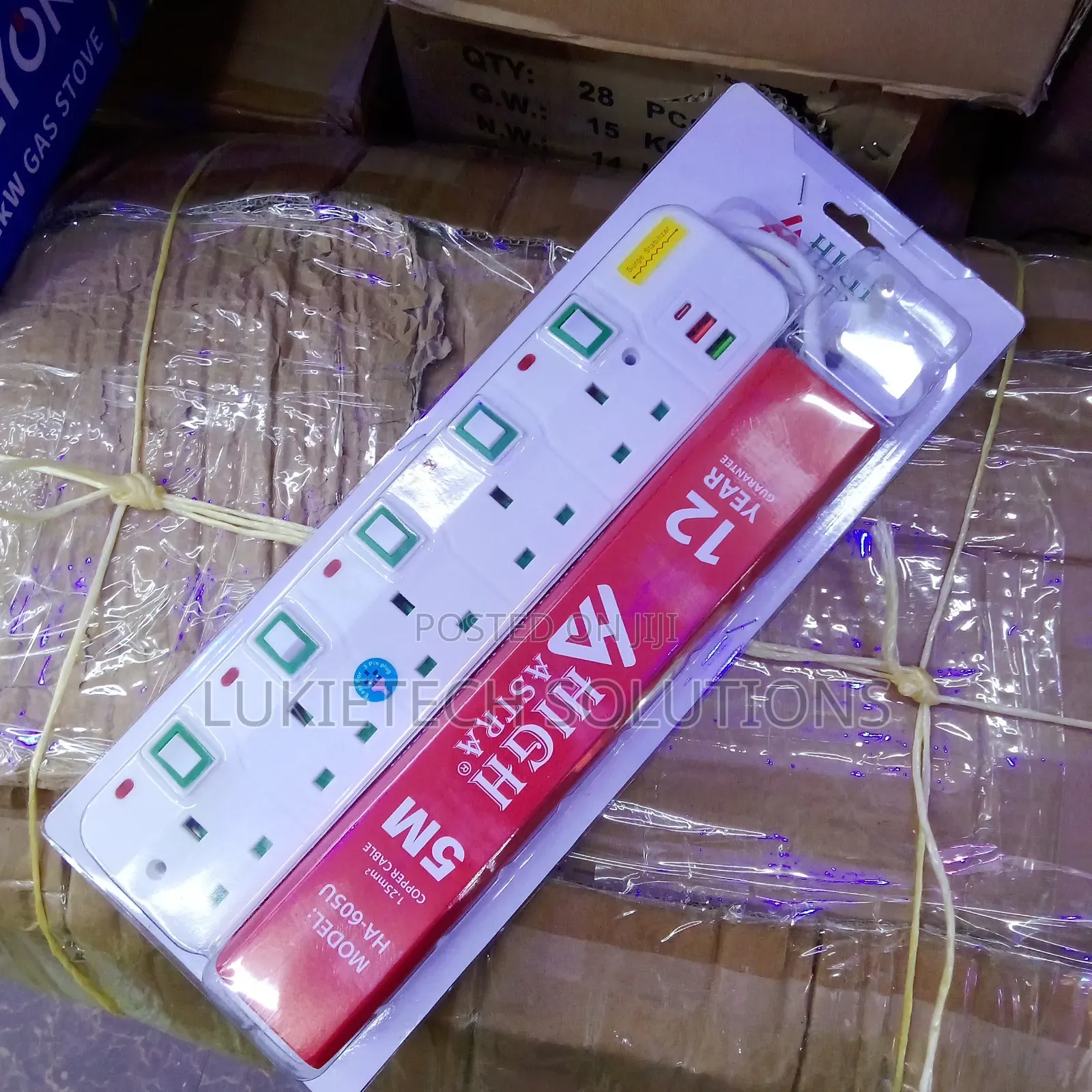 High Quality Extension Cables 5 Way 5 Meters Cable