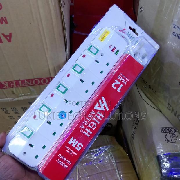 Extension Cable Efficient and Safe Extension Cable 5 Way 5 Meters Cord - thumbnail 2