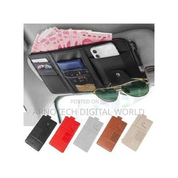 Car Sun Visor Documents Organizer Universal Multi-Pocket Holder