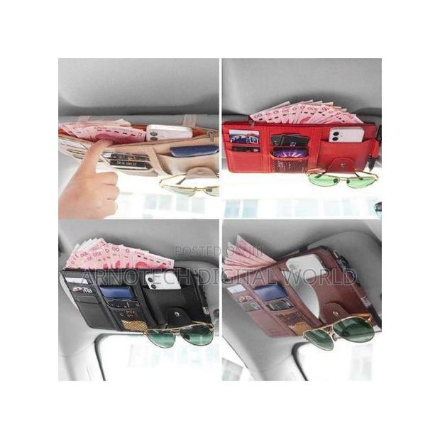 Car Sun Visor Documents Organizer Universal Multi-Pocket Holder - thumbnail 2