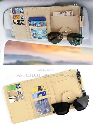 Car Sun Visor Documents Organizer Universal Multi-Pocket Holder