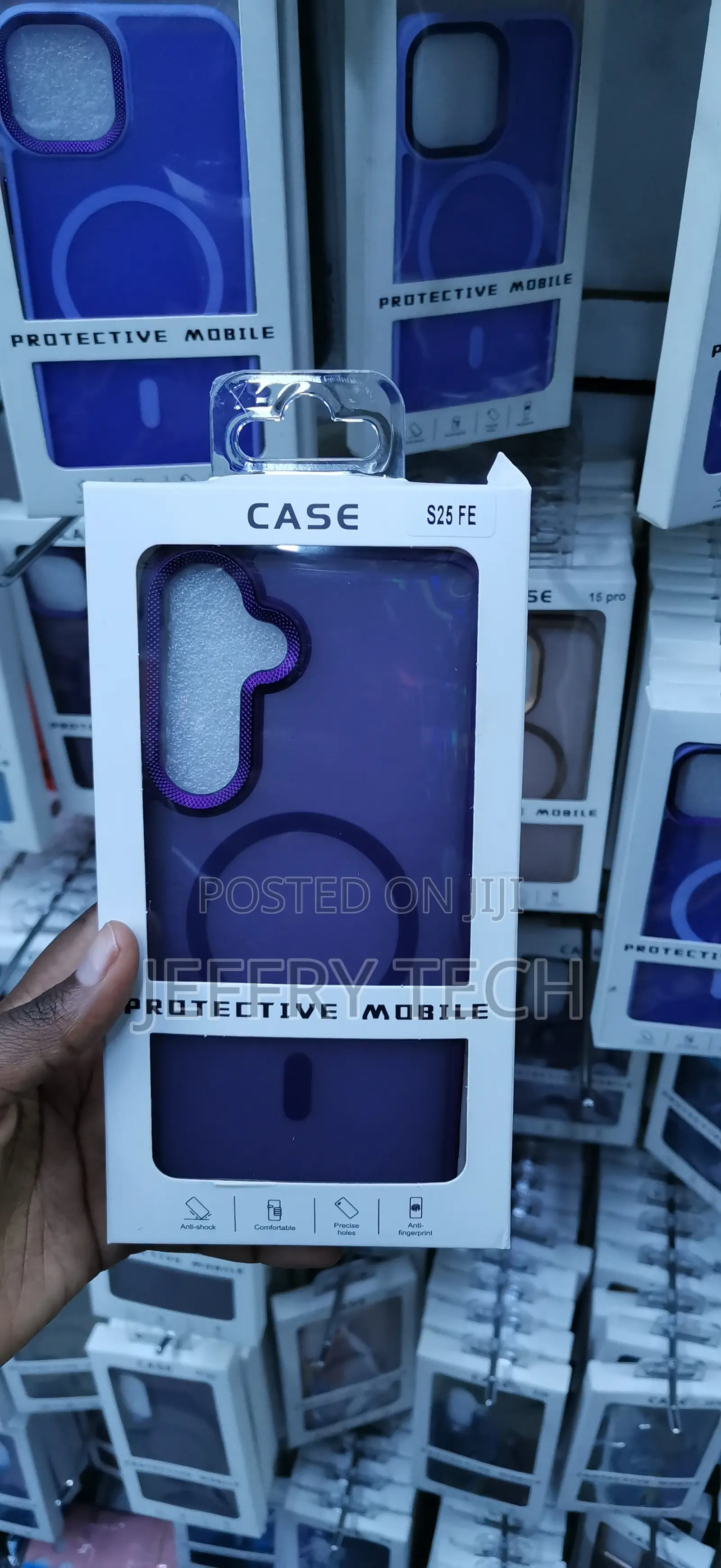 Samsung Galaxy S25 Fe Purple Textured Enhanced Style Case