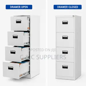 4-Drawer Metallic Cabinet