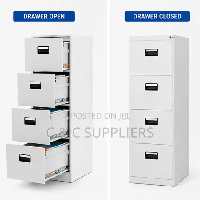 4-Drawer Metallic Cabinet