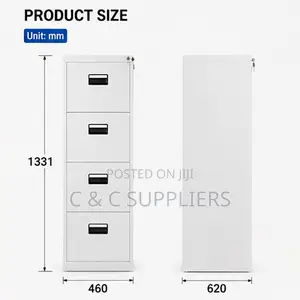 4-Drawer Metallic Cabinet