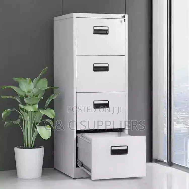 4-Drawer Metallic Cabinet