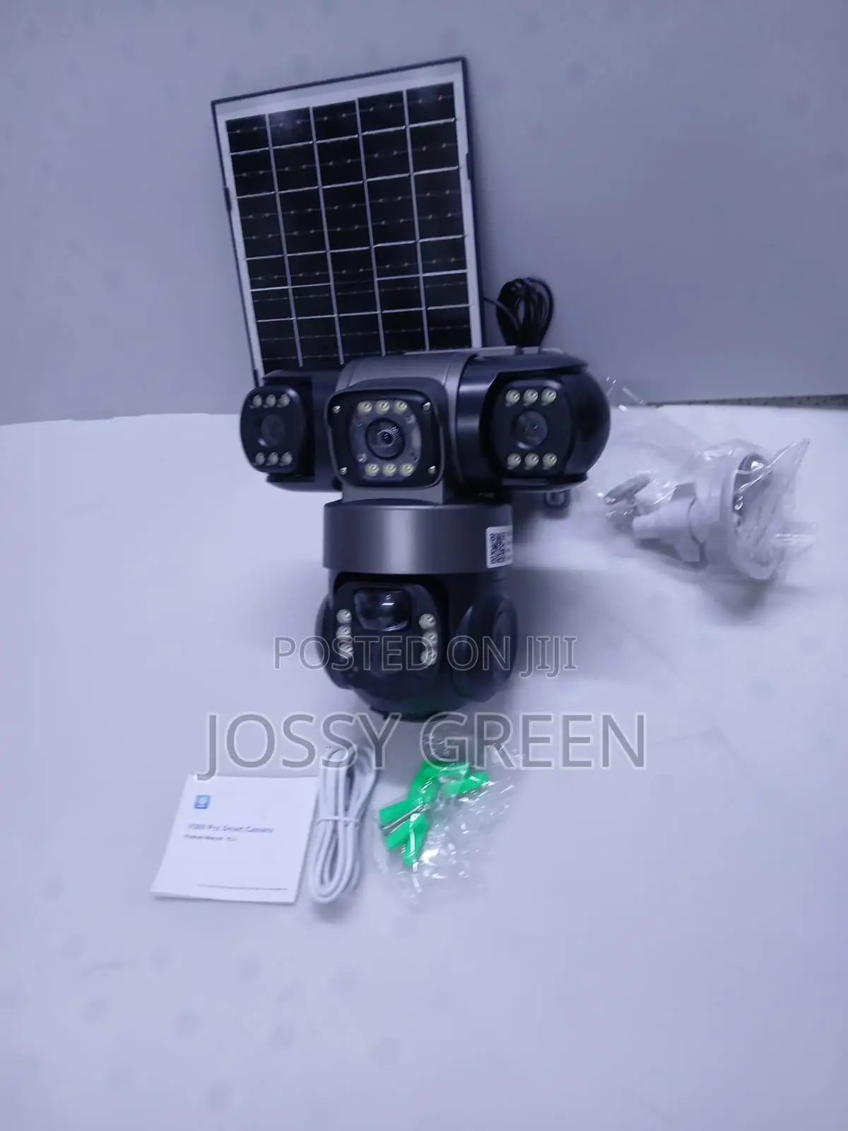 Outdoor Triple Lens Solar Powered Camera 4g Lteweatherproof CCTV