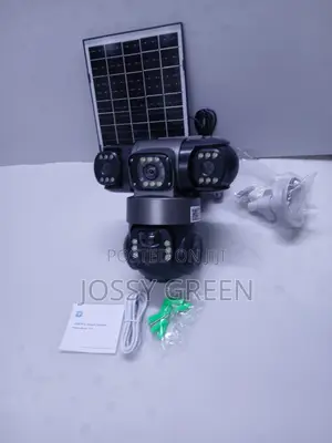 Outdoor Triple Lens Solar Powered Camera 4g Lteweatherproof CCTV