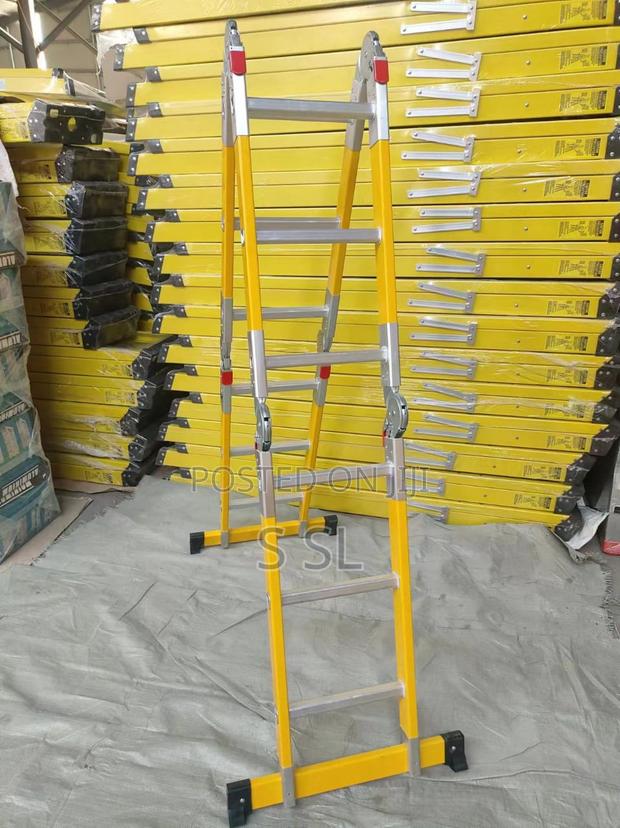 4x3/12ft/3.7m Fiberglass Multi-Purpose Ladder