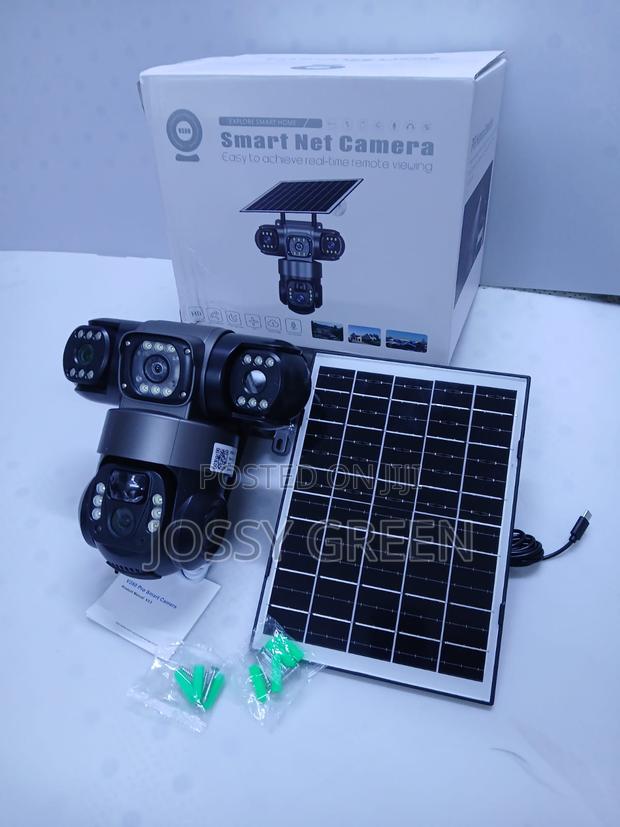 4g Solar Security Camera With Triple Lens, Ai Tracking Two-Way Audio