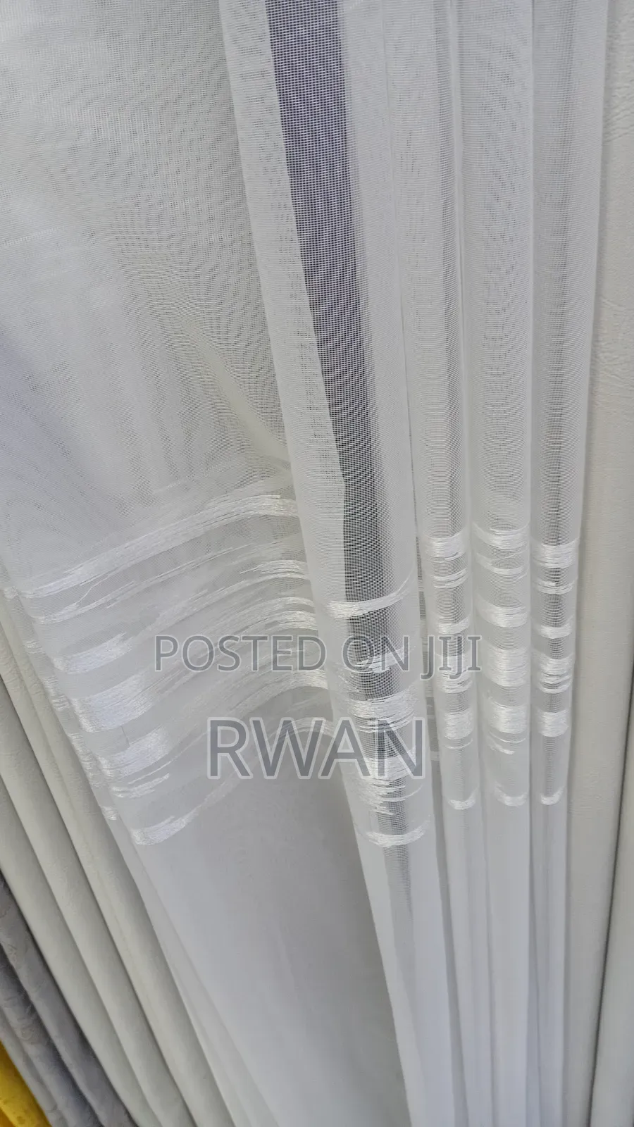 Heavy Plain White Sheers