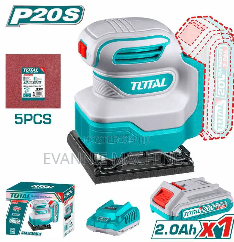 Total Tshsli20141 Cordless Sheet Sander 20v