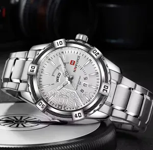 Silver Naviforce Men's Wristwatch