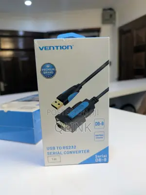 Vention Usb to Rs232 Serial Adapter Black 1m