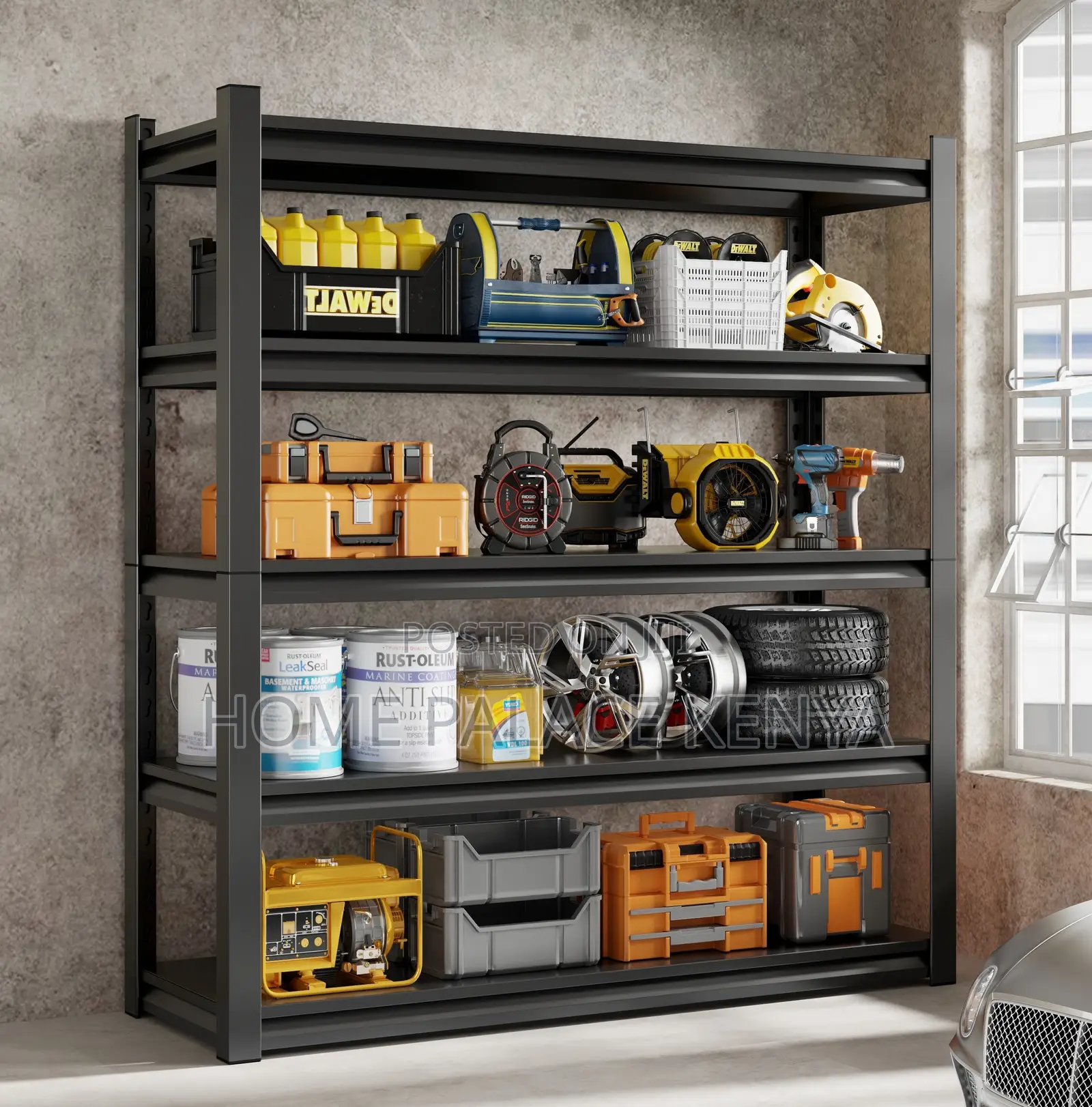 Steel Rack: Free Standing Modular Storage Rack