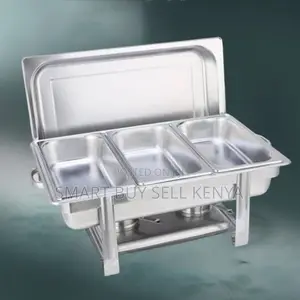 Low Maintenance Stainless Steel Compartment Chafing Dish Food Warmer