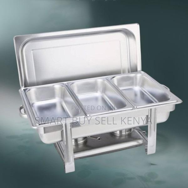 Low Maintenance Stainless Steel Compartment Chafing Dish Food Warmer