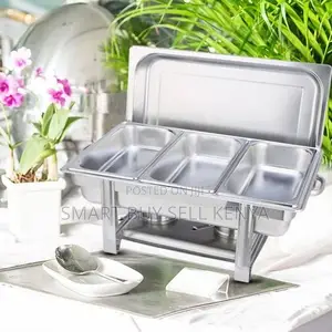 Low Maintenance Stainless Steel Compartment Chafing Dish Food Warmer