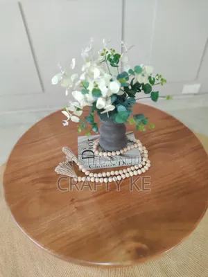 Imara Round Coffee Table - Mahogany