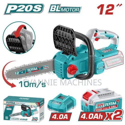 Total Tgsli201262 Cordless Chain Saw 12" 20v