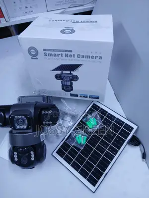 V380 Triple Lens Wifi Solar Security Camera Wireless Outdoor PTZ CCTV