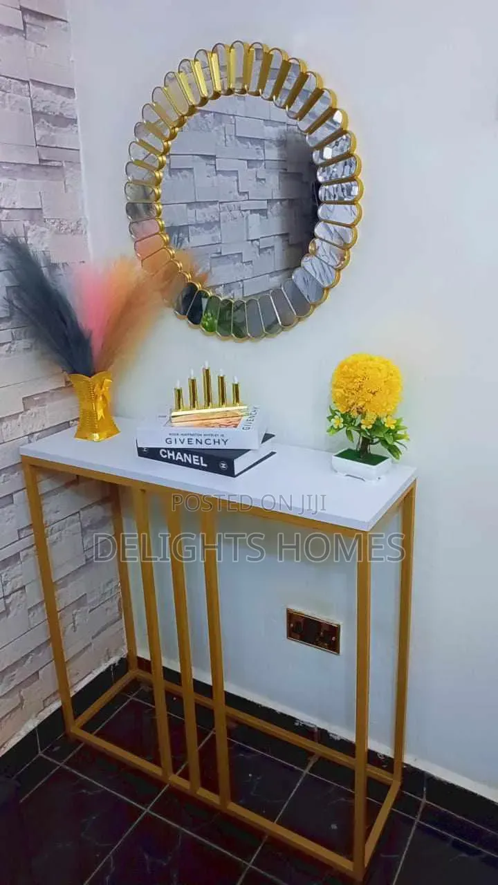 Sunburst Oval Luxury Wall Decor Mirror_tt