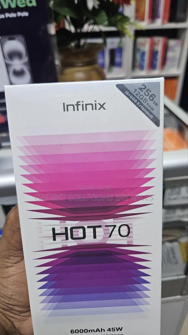 New Infinix Hot 70 256 GB Silver - thumbnail 3