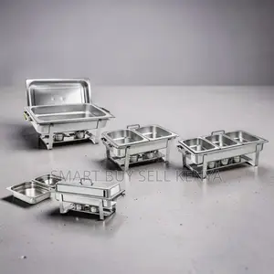 Portable Design Stainless Steel Compartment Chafing Dish Food Warmer