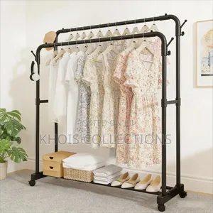 Double Pole Clothing Rack