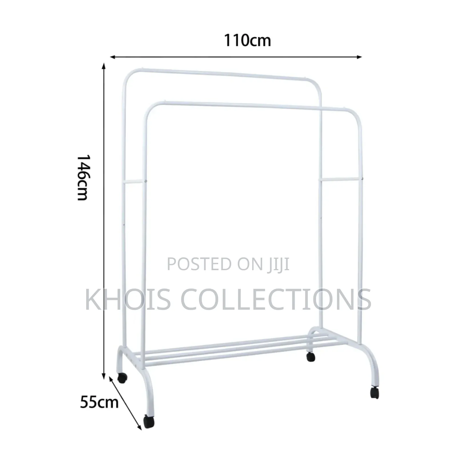 Double Pole Clothing Rack