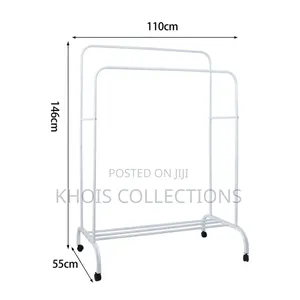 Double Pole Clothing Rack