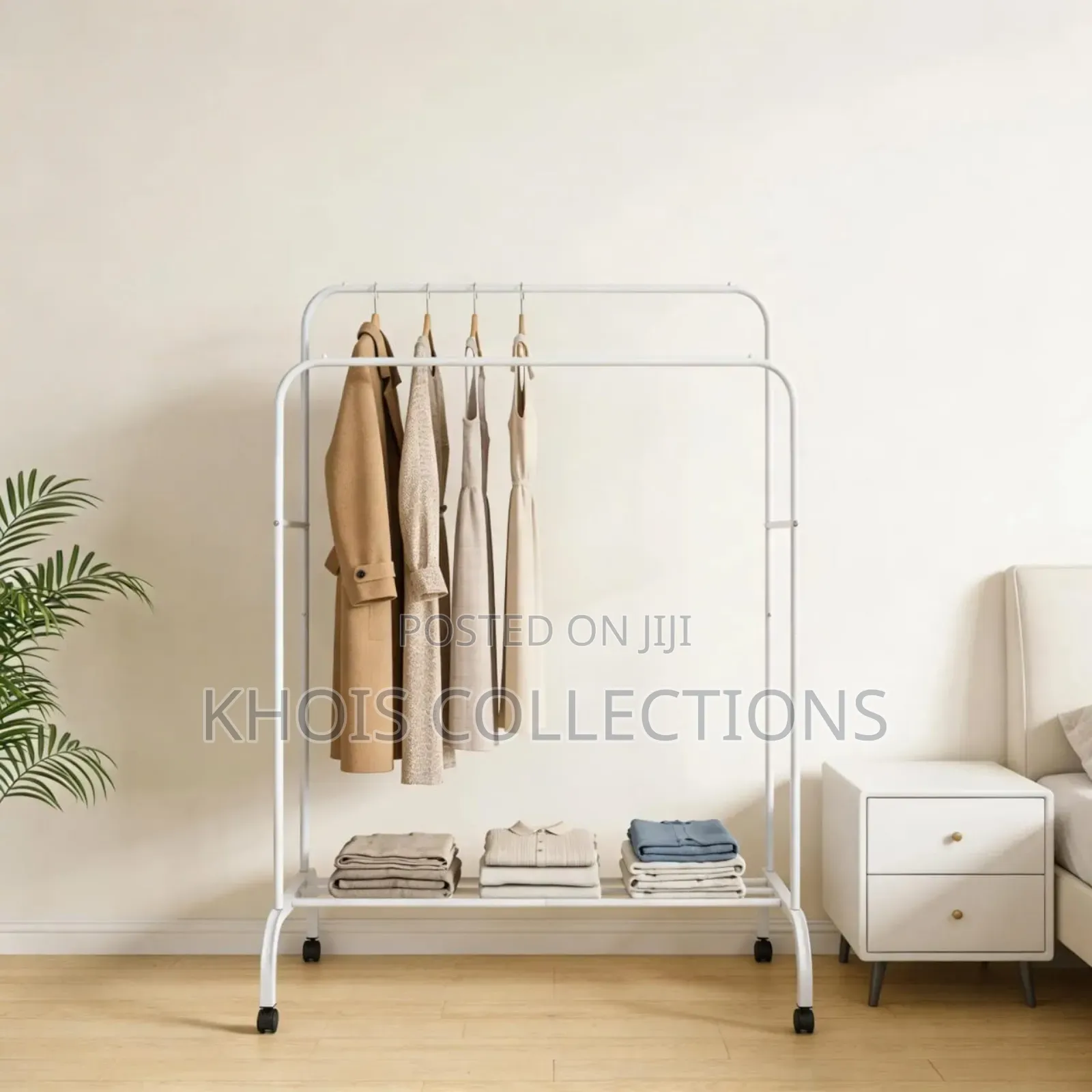 Double Pole Clothing Rack
