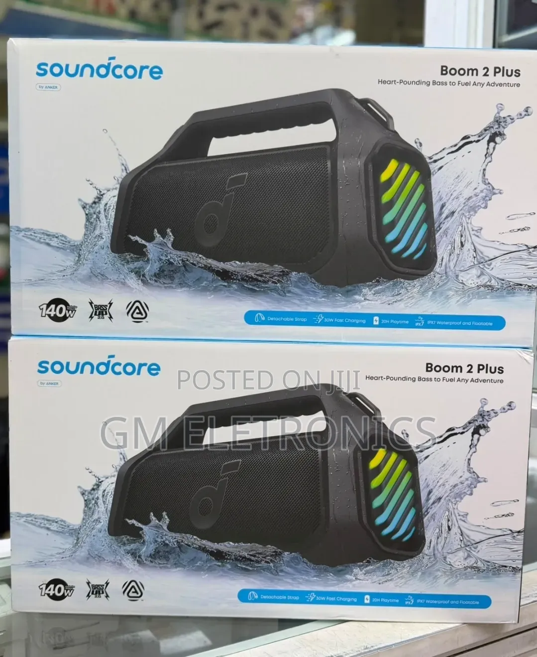 Anker Soundcore Boom 2 Plus – 140w Wireless Outdoor Bluetooth Speaker.