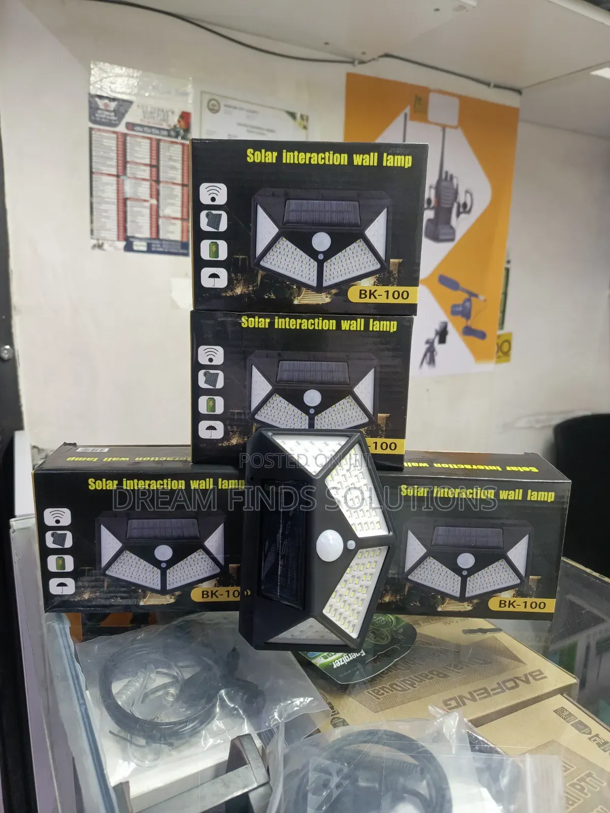 5 Pieces Solar Wall Lamps