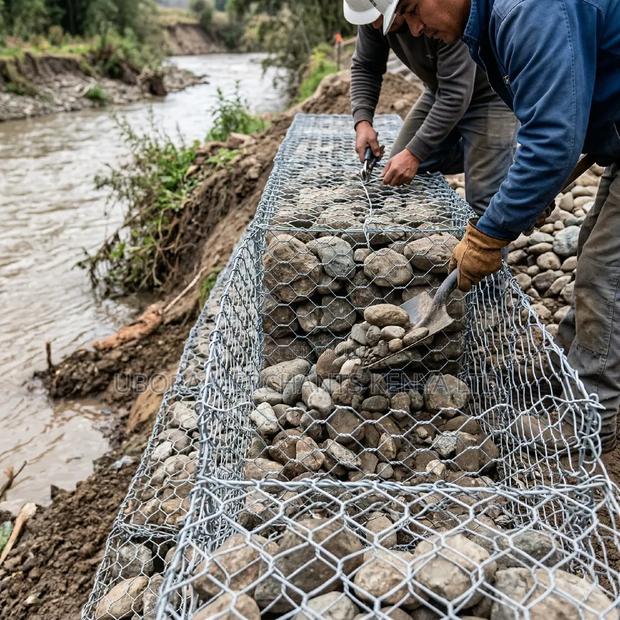 Galvanized Gabion Boxes 2mx1mx1m, 2.7mm D