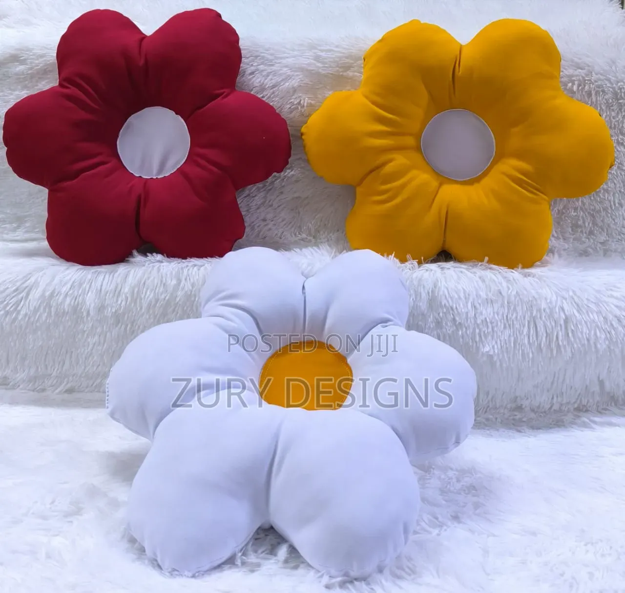 Beautiful Sunflower Pillows for Decorating a Living Room or Bedroom.