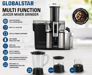 Globalstar Multifunctional Food Processor With 1.5l Unbreakable Jar