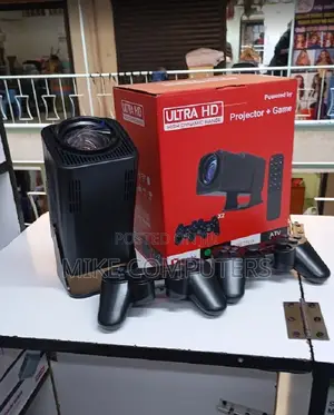 Smart Projector With Wireless Game Pads Home Cinema Gaming System