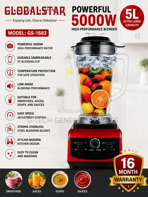 Heavy Duty 2in 1gs-1683 Blender and Grinder Commercial Blender-5000w