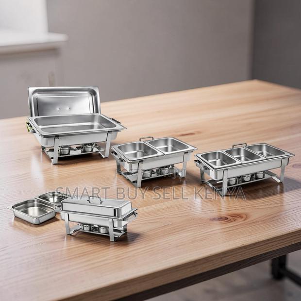 Hygienic Surface Stainless Steel Compartment Chafing Dish Food Warmer
